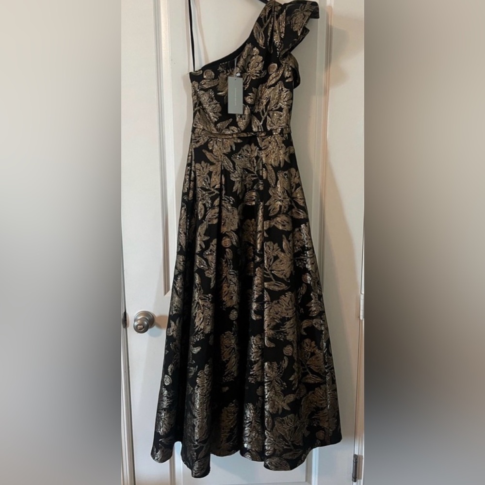 Gold and Black Floral From Antonio Melani Dress - Picture 4 of 4